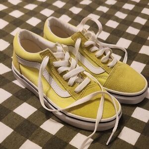 VANS Yellow/lime Green Kids Shoes, NWOT